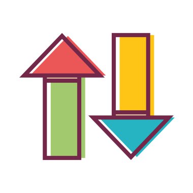 strateji bilgi vektör çizim pazarlama için iş oku