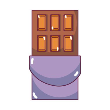 kalori malzemeler vektör çizim ile lezzetli çikolata tatlı