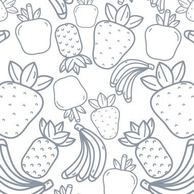 lezzetli ve egzotik meyve arka plan tasarlamak vektör