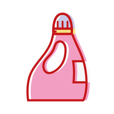 güzel yumuşatıcı şişe stil tasarlamak vektör