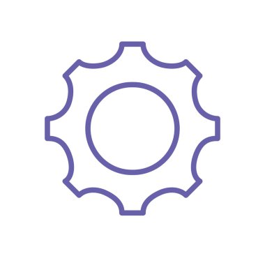 siluet dişli Mühendislik Sanayi işlem teknoloji vektör çizim