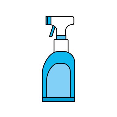 Giysi vektör çizim temizlemek için sprey sabun