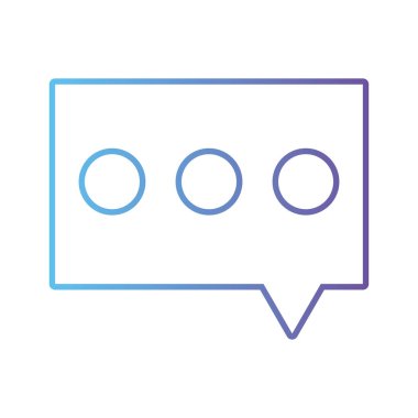 satır sohbet kabarcık diyalog ileti metni vektör çizim için