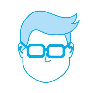 siluet varsayılan avatar adam sosyal Kullanıcı vektör çizim için