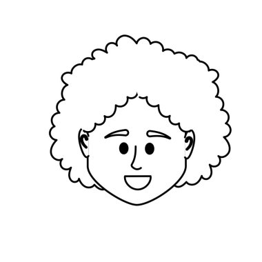 satır avatar kadın başına sosyal Kullanıcı vektör çizim