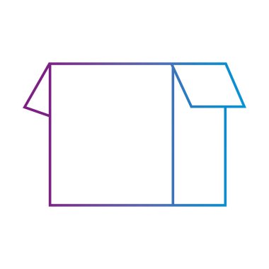 satır kutusunu paket açık nesne tasarlamak vektör