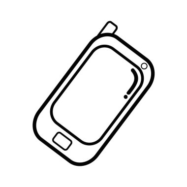 Smartphone teknoloji bağlamak hareket ağ, vektör çizim