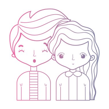 saç tasarım vektör çizim ile birlikte güzellik çift hat