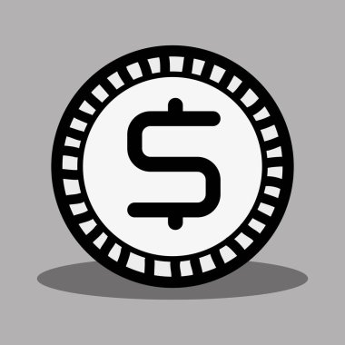 satırı simgesi bitcoin para para birimi, vektör çizim