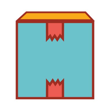 kutu paket dağıtım hizmetleri, görüntü illüstrasyon vektör yakın