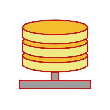 veritabanı teknolojisi conection sunucu bilgi vektör çizim için