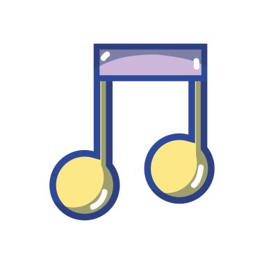 müzik işareti Not ritim sesi vektör çizim için