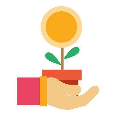 çiçek bitki yaprakları el vektör çizim tasarım ile