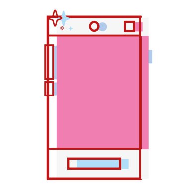 arayıp vektör çizim konuşmak smartphone elektronik teknolojisi