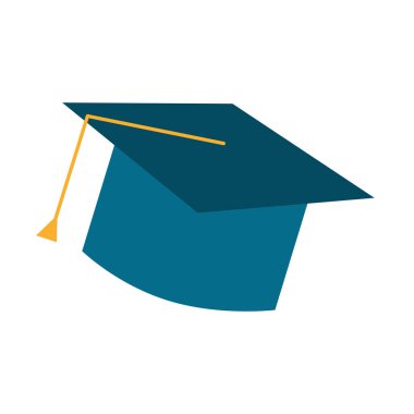 Mezuniyet kap aracına geleneksel tören, vektör çizim