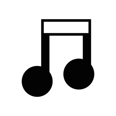 kontur müzik işareti Not ritim sesi vektör çizim için