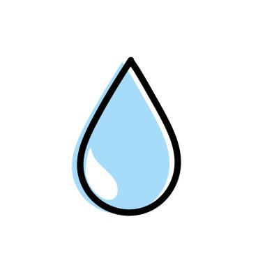 Doğal su damla çevre bakım vektör resim.