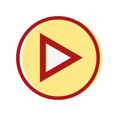 Film vektör çizim oynamak için video kitle iletişim araçları sembolü