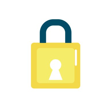 asma kilit öğesi güvenlik parola koruma vektör çizim için