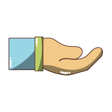 işadamı el ve iletişim jest dil vektör çizim