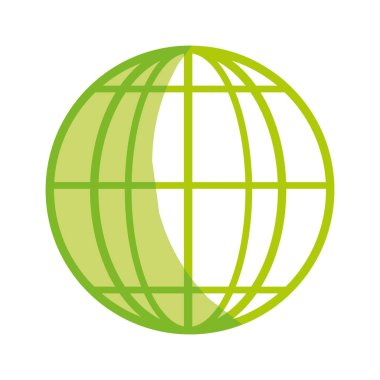 siluet küresel dünya gezegen Coğrafya keşif vektör çizim için