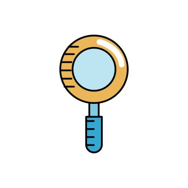 magniifying cam nesne ve okul araç vektör çizim