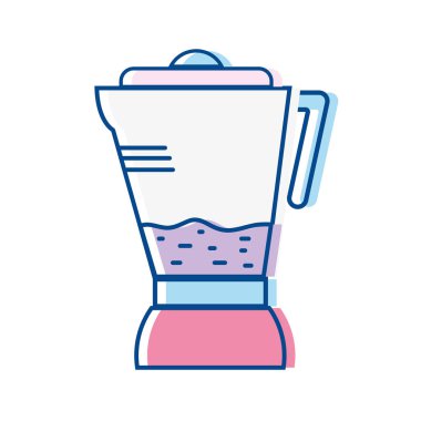 teknoloji blender elektrikli mutfak gereçler vektör çizim