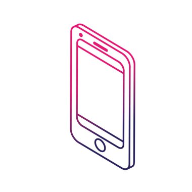 çizgi teknoloji Smartphone-e doğru elektronik iletişim vektör çizim