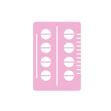 siluet hap ilaç ilaç tedavisi vektör çizim için