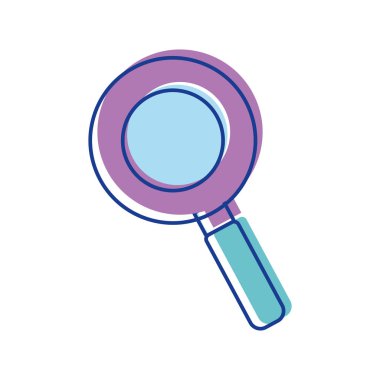 Optik arama aracı, vektör çizim büyütme renk