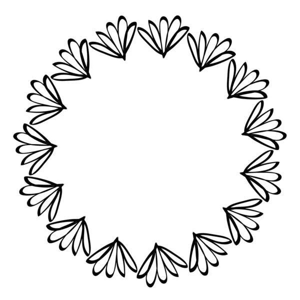 Ρουστίκ Κλαδιά Φυτών Μορφή Αστέρων Διακόσμηση Σχεδιασμό Εικονογράφηση Διάνυσμα — Διανυσματικό Αρχείο