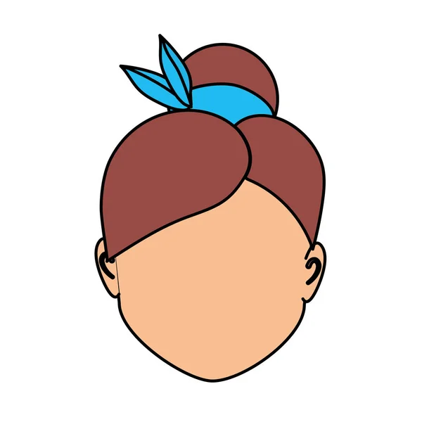 Mulher Avatar Padrão Para Ilustração Vetor Usuário Social — Vetor de Stock