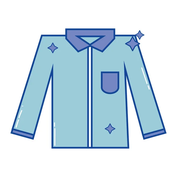 Schoon Shirt Stijl Ontwerp Pictogram Vectorillustratie — Stockvector