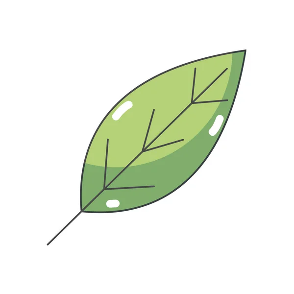 自然叶子标志保护环境向量例证 — 图库矢量图片