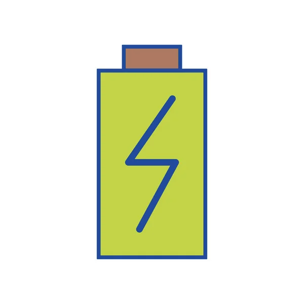 Pil Güç Elektrik Dijital Yükü Vektör Çizim — Stok Vektör