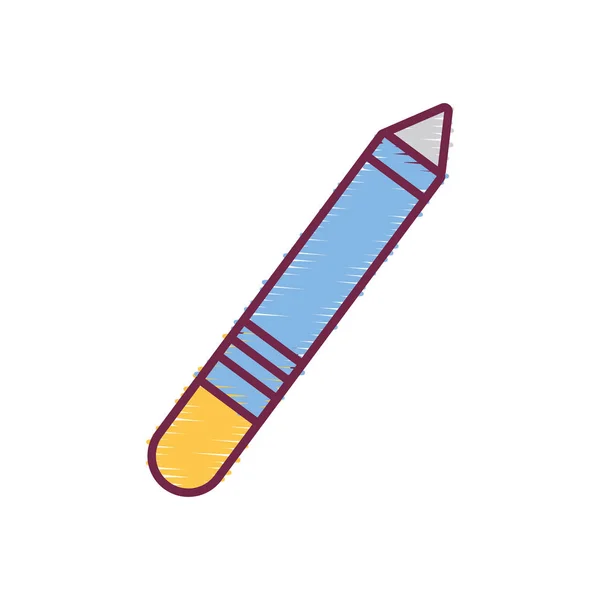 Pencil Element Write Study Icon Vector Illustration — Stock Vector