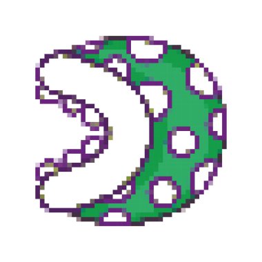 ağız ve diş videogame vektör çizim ile baş planı