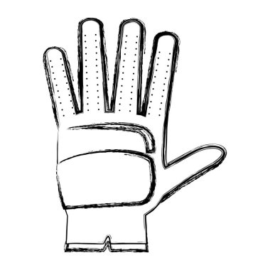 Grunge spor eldiven nesne koruma rekabet vektör çizim