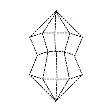 geometrik şekiller grafik stili vektör çizim şekli beşgenler noktalı