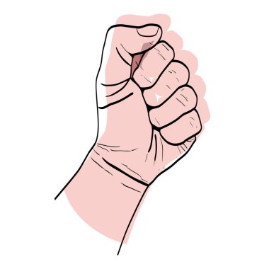 taşınan renk kişi el oppose protesto Revoluciön vektör çizim