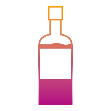 şişe vektör çizim satırı soğuk tatlı narenciye içecek bozulmuş