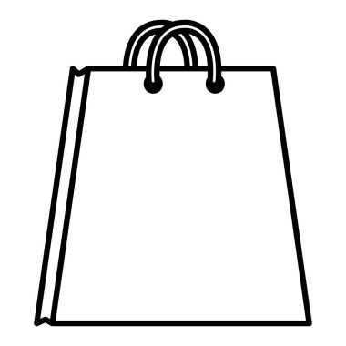 çizgi market alışveriş çantası nesne tasarlamak vektör