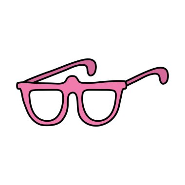 renk gözlük çerçeve stili optik nesne vektör çizim