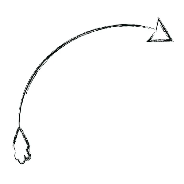 Рисунок Вектора Направления Пиктограммы Стрелкой Гранжа — стоковый вектор