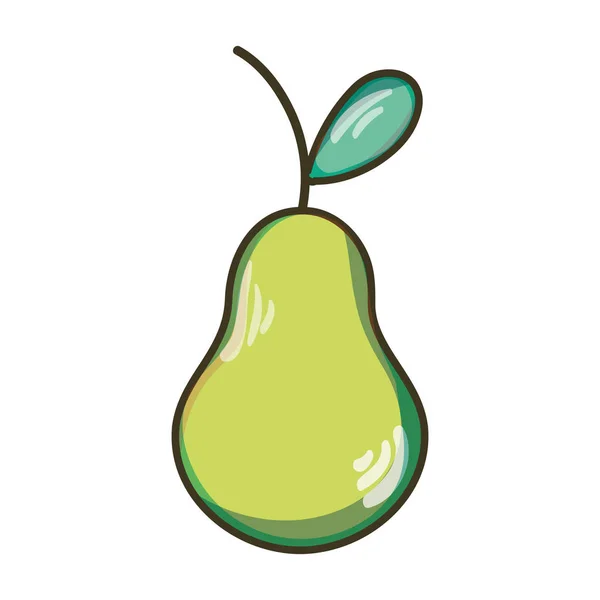 Läckra Päron Frukt Organisk Näring Vektorillustration — Stock vektor