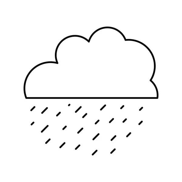 Дождливое Облако Векторная Иллюстрация — стоковый вектор