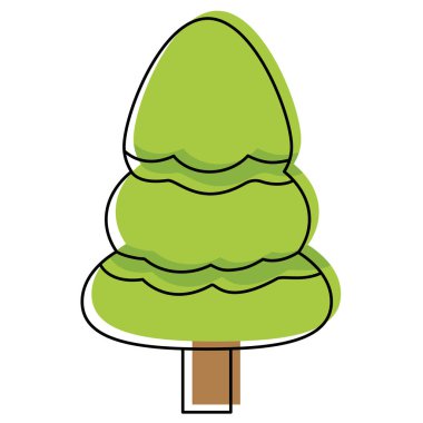 taşınan renk Doğa Ağaç simgesiyle kök tasarlamak vektör