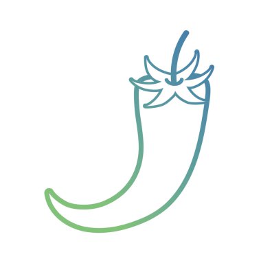 satır organik biber sebze beslenme vektör çizim