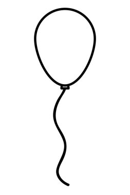 satır eğlenceli balon parti süsleme tasarlamak vektör