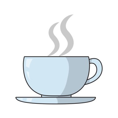 sıcak kahve fincan taze içecek vektör çizim